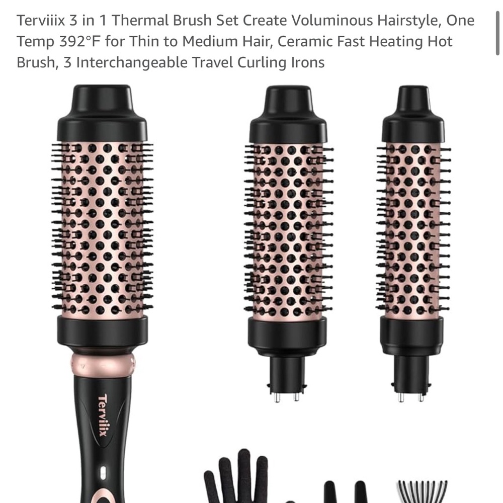 Thermal heated round brush